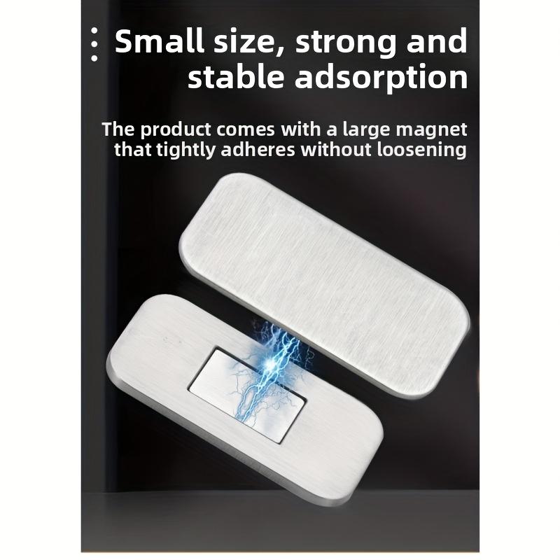 Stainless Steel Ultra-Thin Strong Magnetic Cabinet Door Catch, Can Be Installed on Kitchen Cabinets, Wardrobes Without Drilling