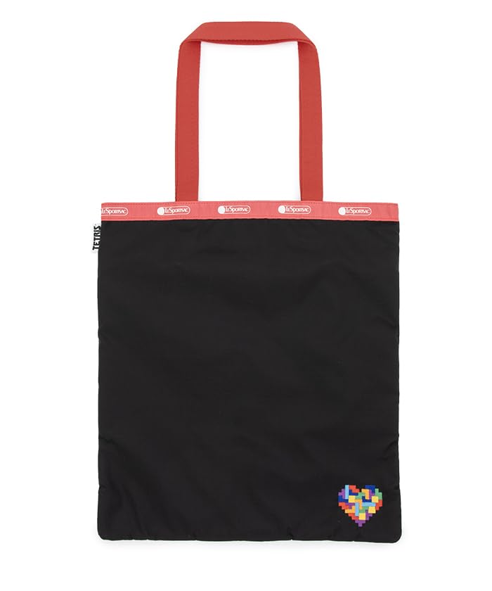 

Официальная большая сумка-тоут LeSportsac, изумрудная, с вышивкой «Сердце Тетриса», сумка-тоут/1589, женская