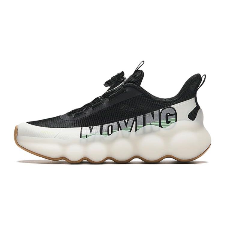 Anta Kids Huaxing Sports Comfortable Non-Slip Wear-Resistant Casual Shoes Kids Casual Shoes Black White 312338803-1