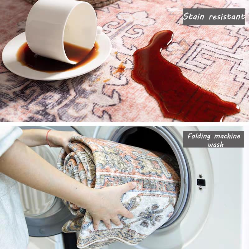 Retro Classic Living Room Anti-dirt Carpet, Home Sofa Carpet, Bedroom Floor Mat, Study Coffee Table Carpet