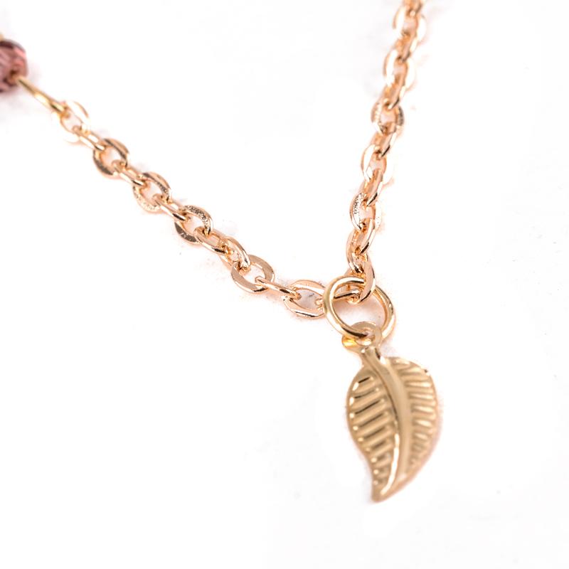 Sexy Bohemian Multilayer Gold Beads Leaf Ring Chain Chocker Necklace Jewelry 