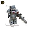 MOC Military T60 Armor Soldiers Mini Anime Action fallouts Figures Weapons Robot Kinghts Building Blocks Bricks DIY Toys  gifts