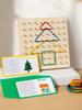 Montessori Wooden Children's Educational Toys Nail Boards Geometry Math Teaching Aids For Shape Cognition Imagination Develop