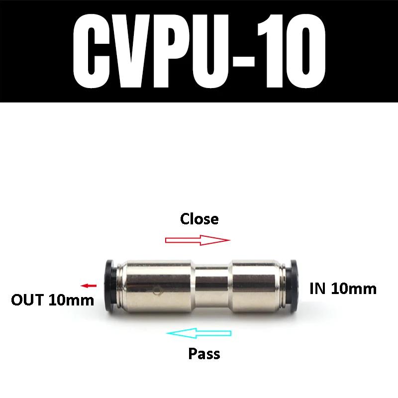 Pneumatic One-way Non Return Check Valve Original Replacement Straight Control CVPU AKH Non Return Plastic Check Car Pressure Regulators 5