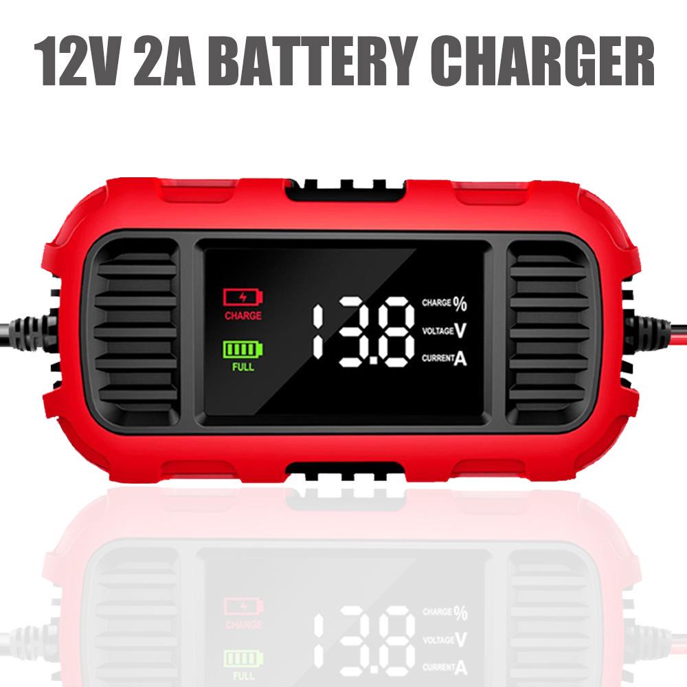 

2A Multifunctional 12V Smart Charger & Battery Tester for Cars and Motorcycles EU Version