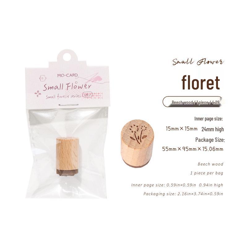 MòMò Beech Wood Little Forest Series Retro Style Versatile Journal Seals