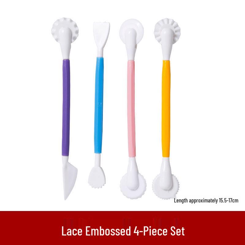 8-Piece Polymer Clay Sculpting Tool Set - Handmade Plastic Embossing Knives for DIY Projects