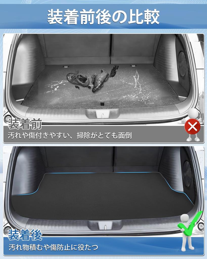 Mixsuper Luggage Mat for Honda New 2D Trunk ZR Luggage Mat 2023 Waterproof PVC Mat with Abrasion Stain Easy Genuine Replacement ZR-V/RZ Series, Mat,