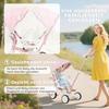 Children's Tricycle, Convertible Baby Buggy, 5-in-1, Push Handle, 1-3 Years, Pink