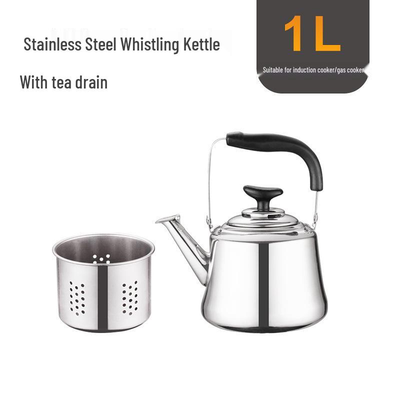 Large Capacity Stainless Steel Whistling Kettle for Induction & Gas Stoves