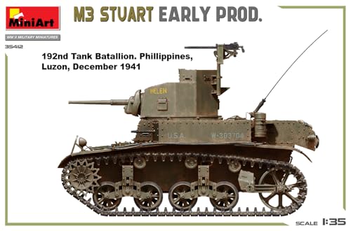 Miniart 1/35 Französischer M3 Stuart Frühes Modell Plastikmodellbausatz MA35412