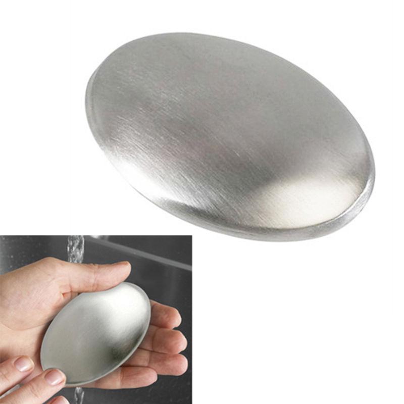 Practical Durbale Soap Portable Chef Silver Convenient portable Smells Remover Helper Easy-Used Stainless Steel