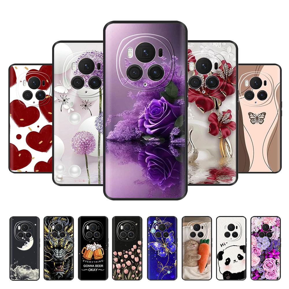 For Honor Magic6 Pro 5G Case For Huawei Honor Magic 6 5G Creative Soft Liquid Silicone Protection Phone Cover for Magic 6 pro
