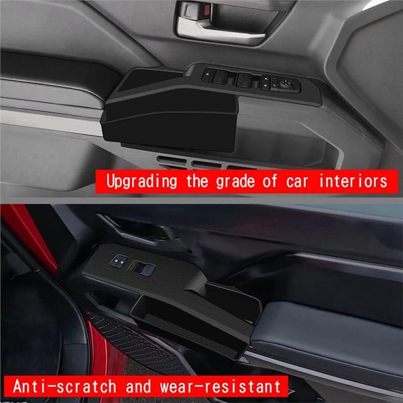 Silicone Glass Switch With Pocket Door Armrest Storage Box Interior Decoration Accessories For Toyota 4Runner 2024 2025