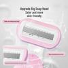 6-Klingen Rosa Damen Einwegrasierer für Achselhöhlen & Intimbereich - Kleiner Schalen Manueller Rasierer mit Seife