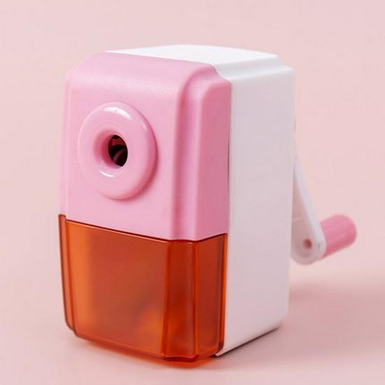Xiaomeng Capybara Hand-Crank Pencil Sharpener with Automatic Lead Advance - Cute and Boxed, Perfect for Kids' Gifts