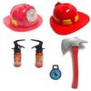 2/6pcs Washable Kids Fireman Costume for Kids,Boys,Girls,Toddlers,and Children with Complete Firefighter Accessories