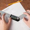 Digital Angle Finder, Stainless Steel Angle Measuring Tool Digital Angle Gauge Electronic Angle Ruler with LCD Display for Woodworking Carpenter Const