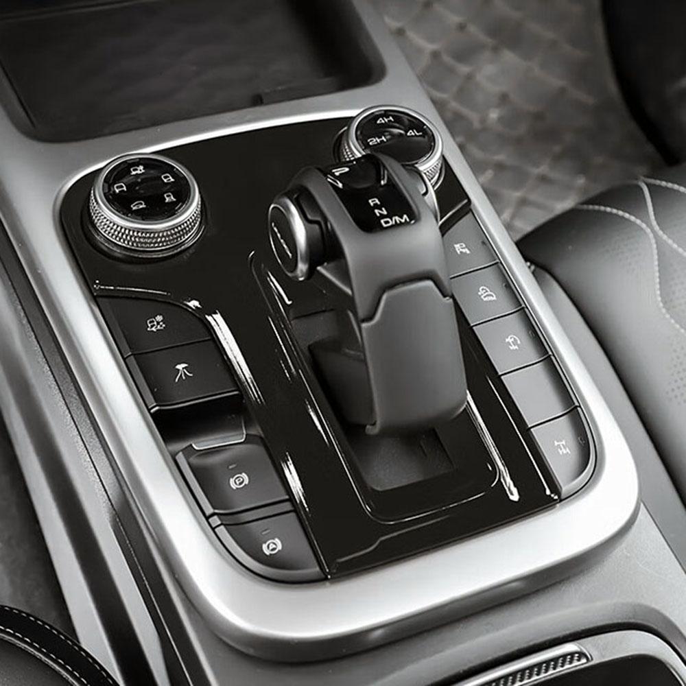 For GWM Tank 300 2024 2024 RHD LHD Center Console Gear Shift Panel Frame Trim Interior Accessories Black Carbon Decor Refit