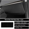 For Tesla Model 3 Y 2026 Car Door Anti-kick Mat Panel Leather Carbon Fiber Interior Glove Box Protective Sticker Car Accessories