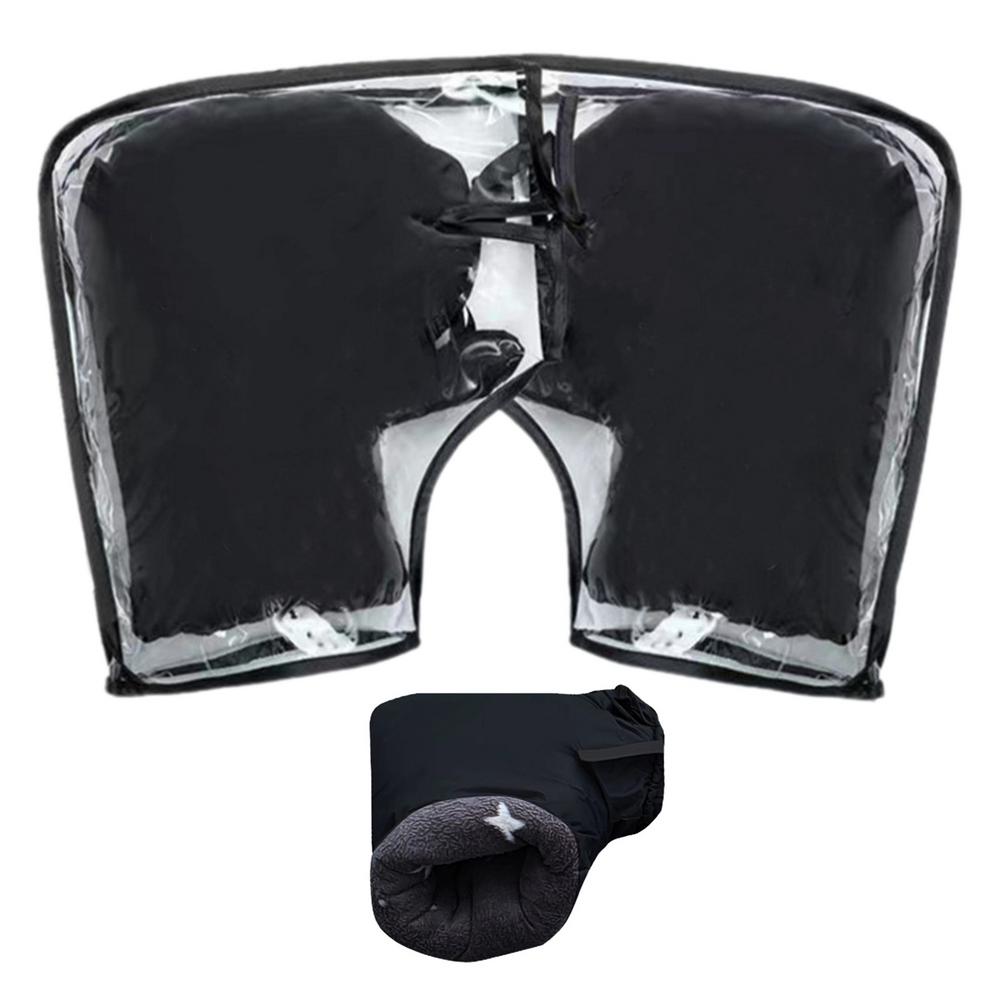 

Перчатки для руля мотоцикла Водонепроницаемые грелки для рук Рукавицы для руля снегохода Перчатки для велосипедистов Нарукавники для скутера Теплый руль красный