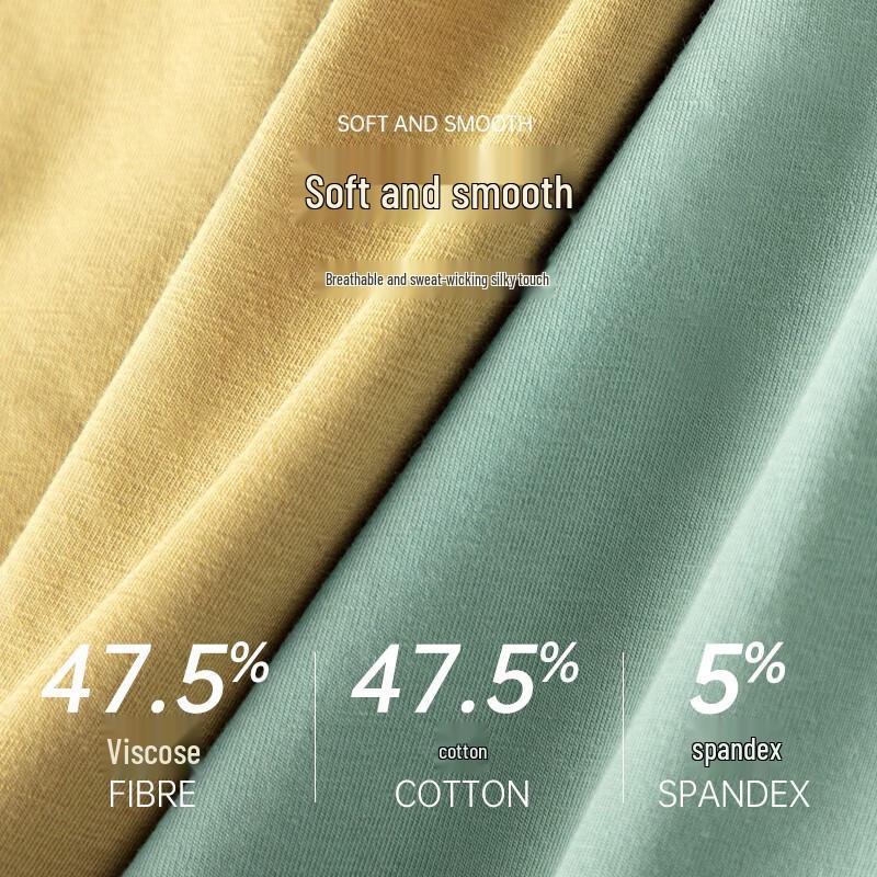 Nanjiren Men's 95% Cotton Boxer Briefs 4-Pack