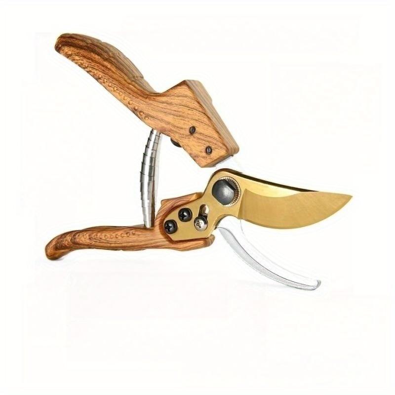Gardening Shears, Bypass Pruning Scissors, Heavy Duty Pruning, Manual Pruning, Garden Tools, Outdoor Pruning, Wood Pattern