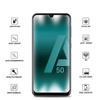 Hülle für Samsung Galaxy A50 - Transparentes Weichsilikon + Vollflächiges Gehärtetes Glas Schwarzer Rand Displayschutzfolie [Phonillico®]
