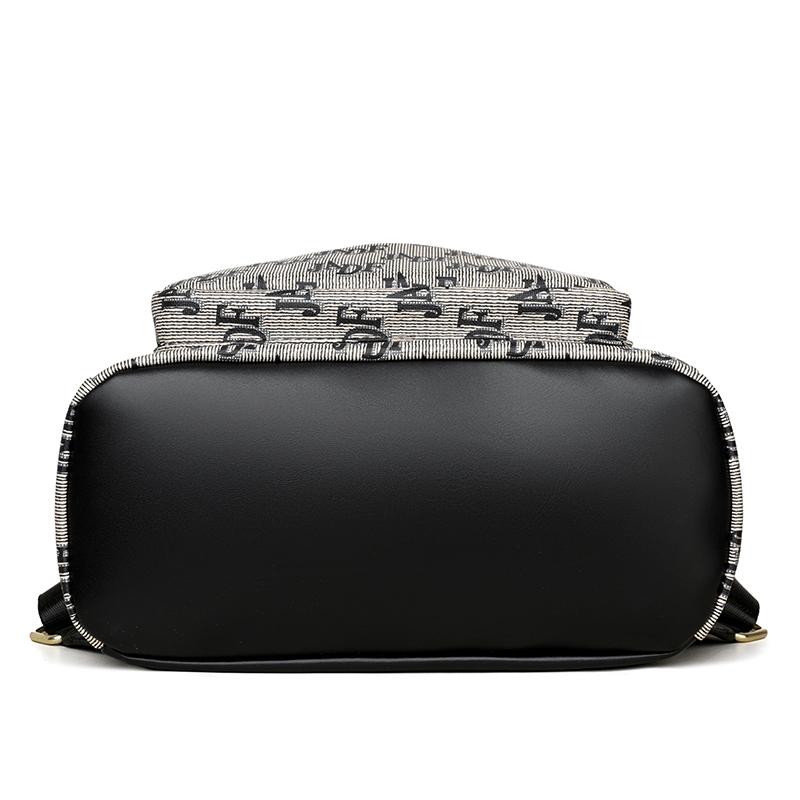 Plecak Vintage damski z nadrukiem dojeżdżający do pracy, wielofunkcyjny, szkolny, lekki plecak podróżny