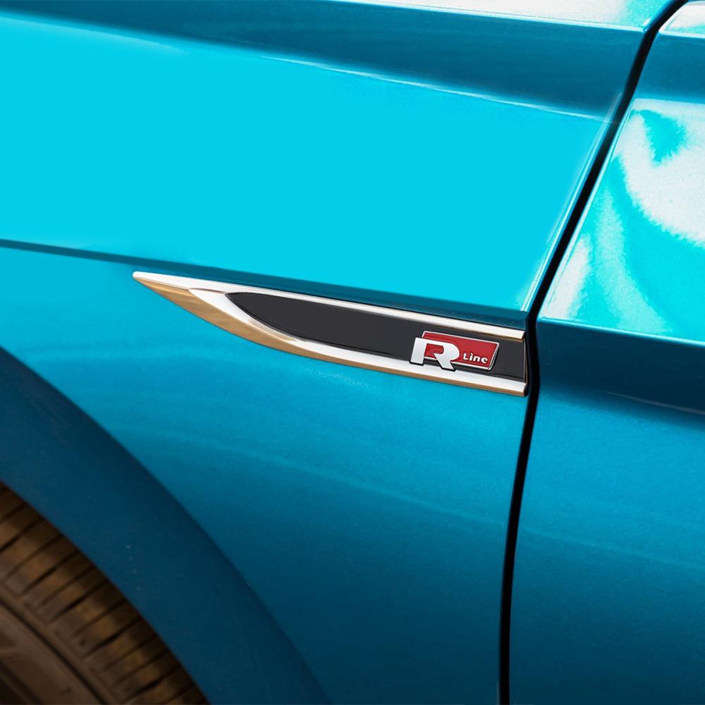 EFG1 For VW GTI Golf 3 4 5 8 Polo MK2 MK3 MK4 MK5 MK6 MK8  Accessories 2pcs 3D Metal Car Stickers Decals Logo Emblem Car Body Sticker