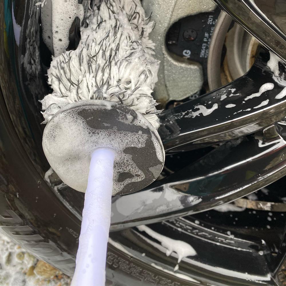 Radreifenbürste Autowäsche Rutschfester Griff Staubentferner Reifenreinigungswerkzeuge Universal-Autoreinigungsbürste