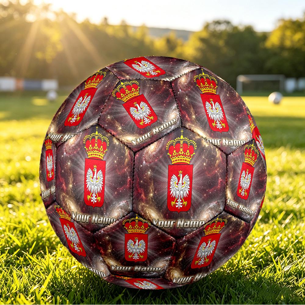 Personalized Size 5 Football Poland Football Pattern Outdoor Game Sports Ball Gift