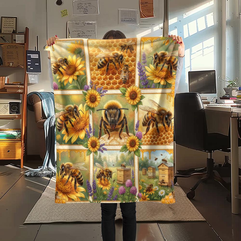 Animal Pattern Frame Print Flannel Blanket High quality Comfortable for All Seasons Home Decor Warmth and Comfort Perfect for Christmas Gifts