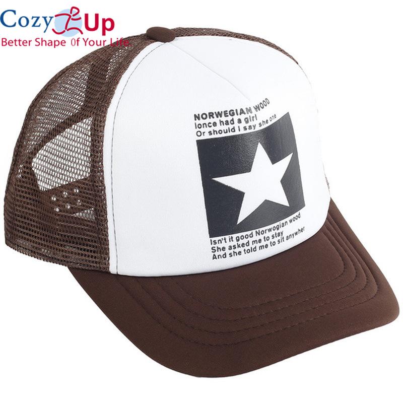Cozy Up New Summer Baseball Cap for Men Women's Snapback Adjustable Casual Polyester Hip Hop Mesh Trucker Sun Hat
