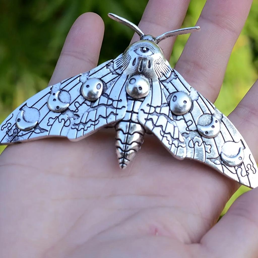 Moth Decor Hair Clip Vintage Gothic Hair Pin Hair Accessories For Halloween Party Decoration Halloween Party Hair Decoration  Elegant Metal Hair Clip
