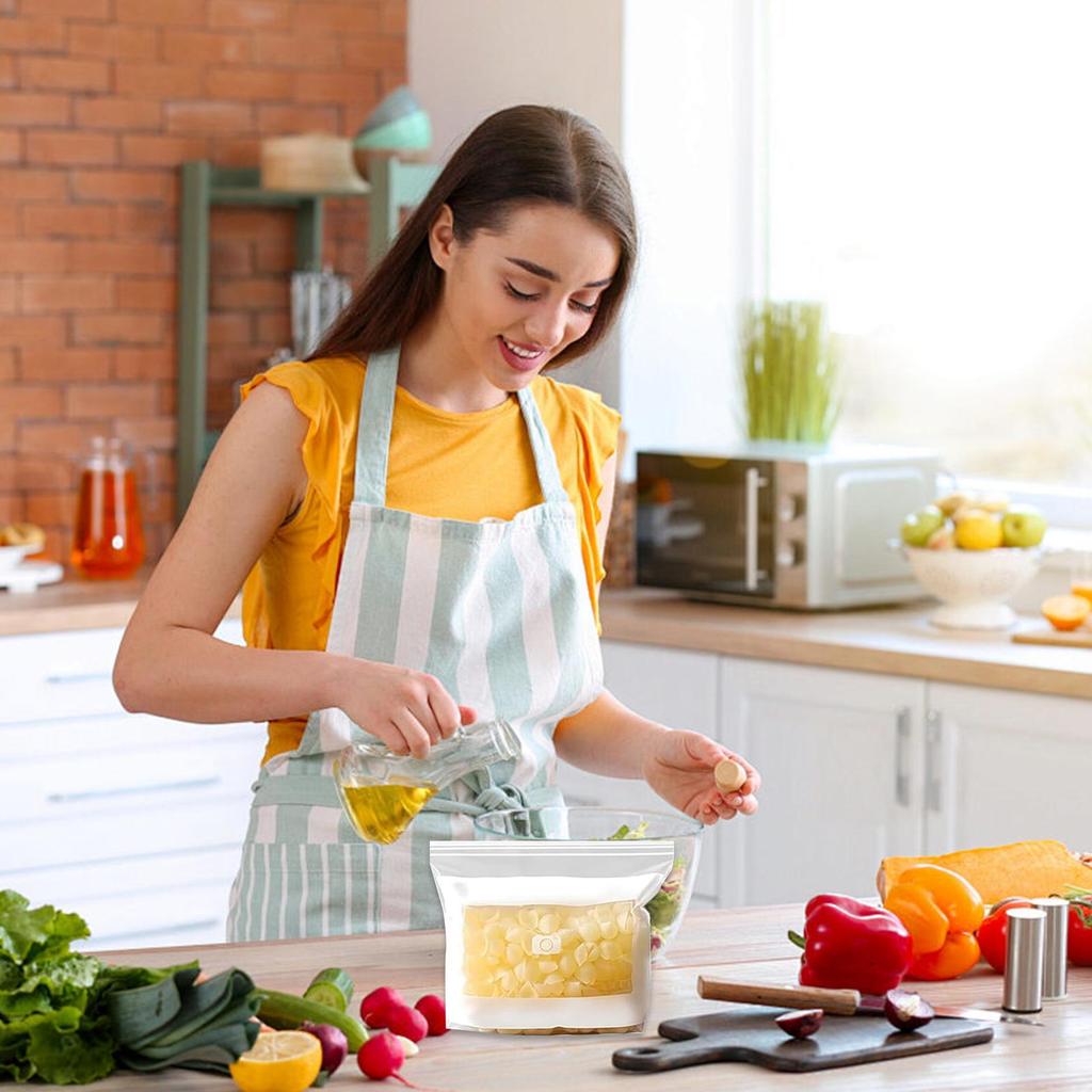 Food Storage Bags Sealable Leakproof Airtight Home Organization Resealable Freezer Sandwich Bags For Lunch Snack Bread Fruit