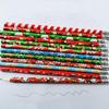 Pack Of 48 Cartoon Christmas Pencils with Erasers for Kid Student Game Reward Wood Drawing Pencils for Writing Drawing