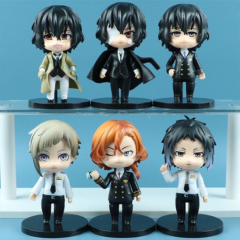 Q Version Nakajima Atsushi And Dazai Osamu Anime Figures Wholesale Blind Box Toys