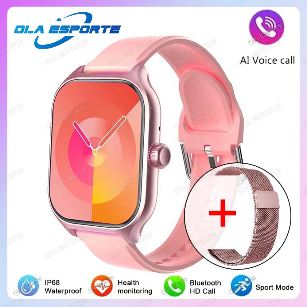 New Smart Watch 2.01" HD Display Bluetooth Call Message Preview Sports Modes DIY Dial Weather Forecast Smartwatch Men Women