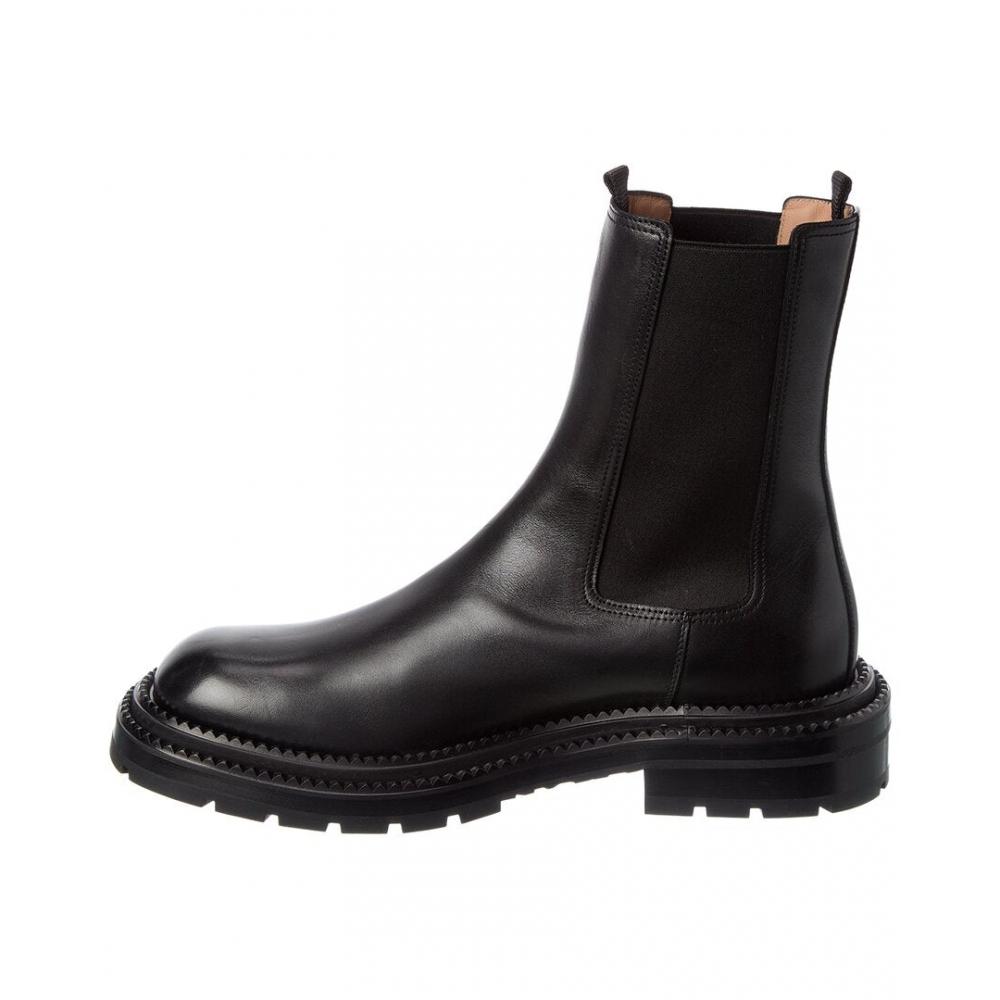 Salvatore Ferragamo Ferragamo Hype Leather Boot Black