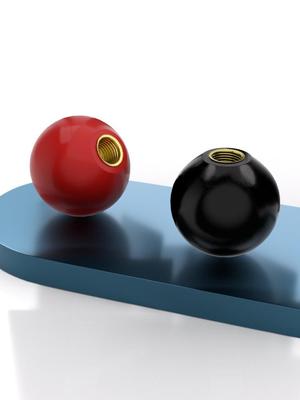 Bakelite Handle Plastic Round Ball Lever with Red Copper Core and Black Iron Core, M4-M16