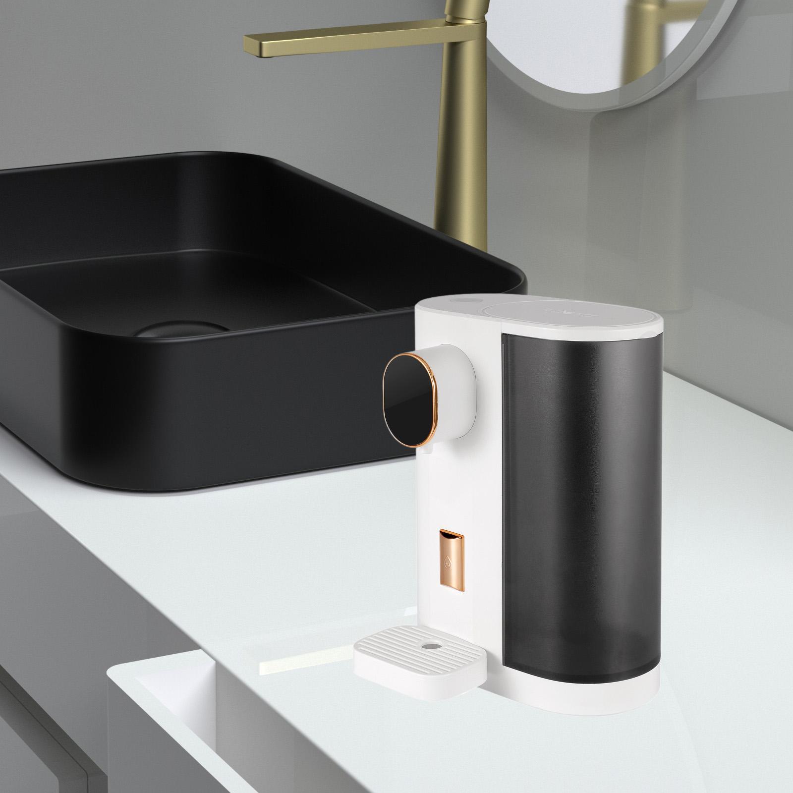 Automatic Mouthwash Dispenser for Bathroom LED Screen 600ml Intelligent Wall Mounted for Restroom Cafe Kitchen Adults Home