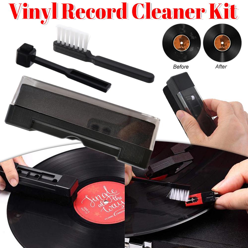 Anti Static Vinyl Record Cleaner Cleaning Brush Dust-Remover for Vinyl Record Player Dust-Remover-Brush Turntables Cleaning Kit