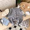 Korean Style Autumn Baby Girls' Onesie - Fashionable Toddler Spring Outfit 100-Day Full Moon Climbing Suit