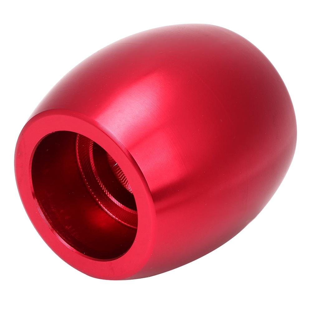 5 6 Speed Aluminum Alloy Red Gear Shift Knob Head Manual Transmission Lever Cover