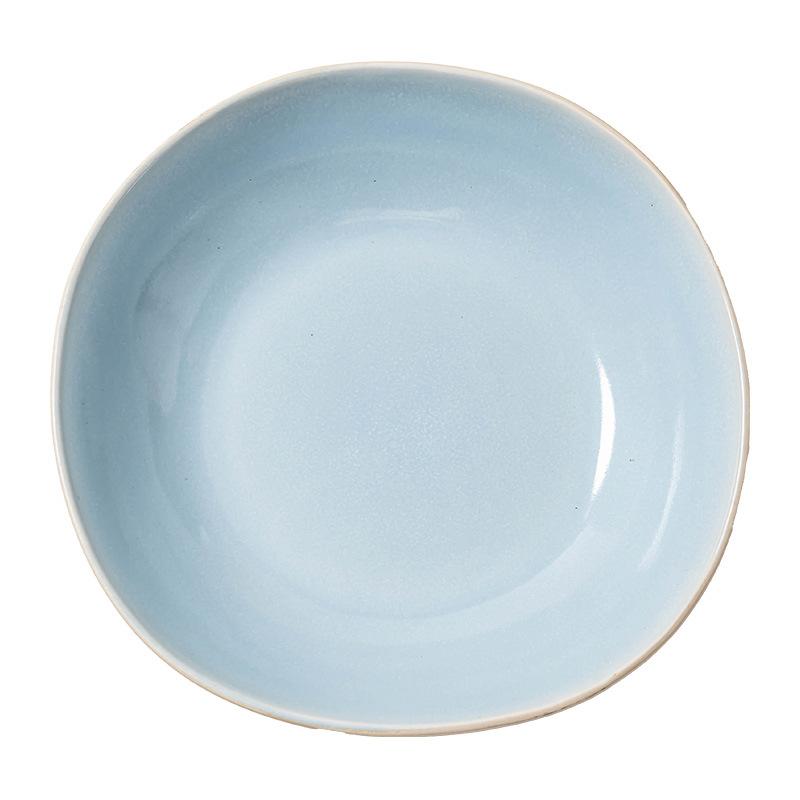 Small Fresh Ceramic Bowl Creative Special-Shaped Salad Bowl Household Dish Bowl Ramen Bowl Tableware Fruit Bowl Breakfast Bowl