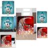 Versatile Christmas Snowman Waterproof Bathroom Shower Curtain With 12 Hooks For Any Holiday Setting