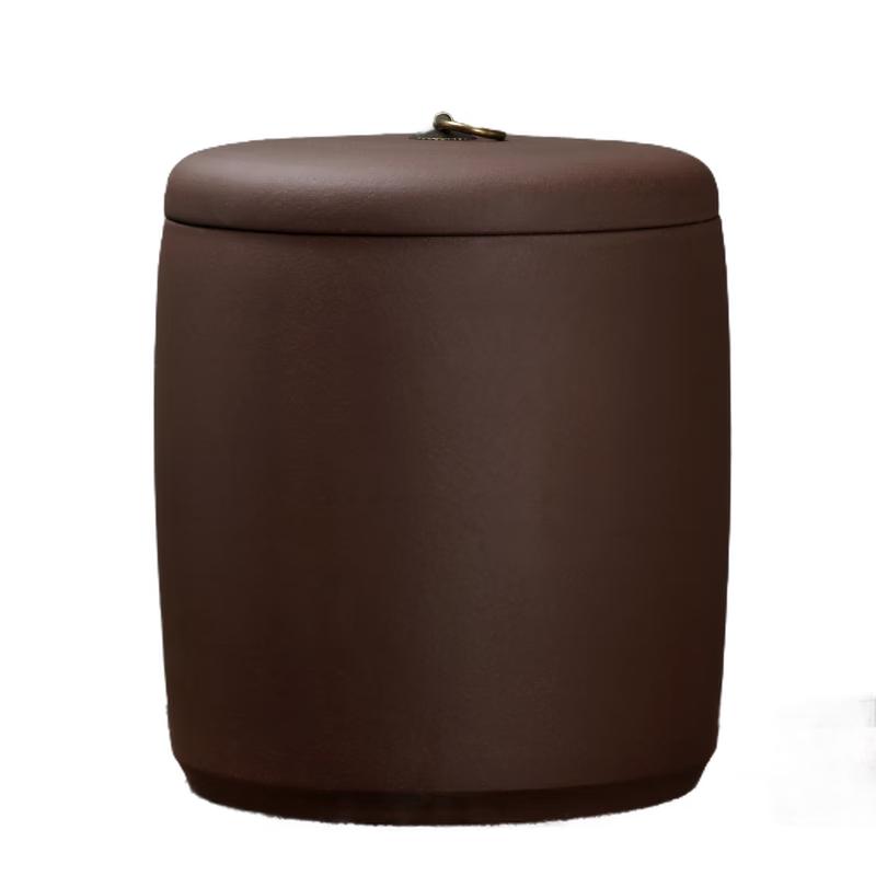 

Герметичная чайница из фиолетовой глины