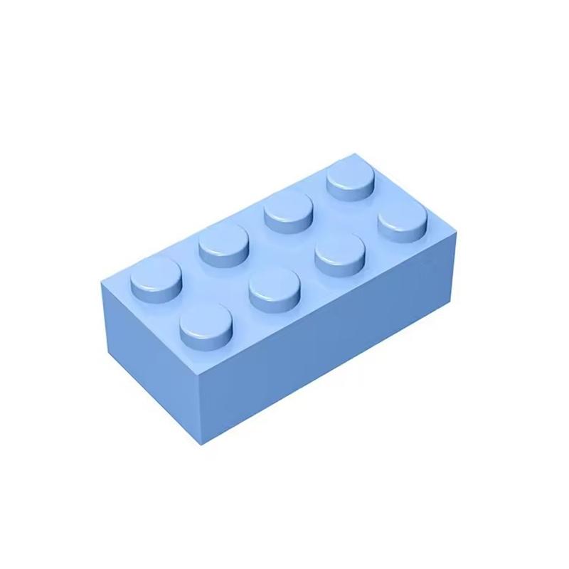 Non-Toxic 50G/20Pcs 3001 2X4 High 8-Hole Building Block Moc Color Loose Parts Compatible With Brick Diy Children'S Toy Assembly