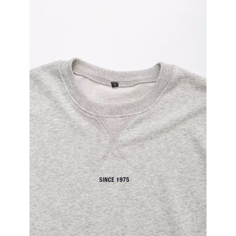 Kaslead New Arrival Women's Clothing Fashion Style Fashion Casual Minimalist Easiest for Match Printed Short Sweatshirt 0264361